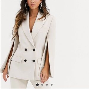 Petite Split Sleeve Suit Blazer
